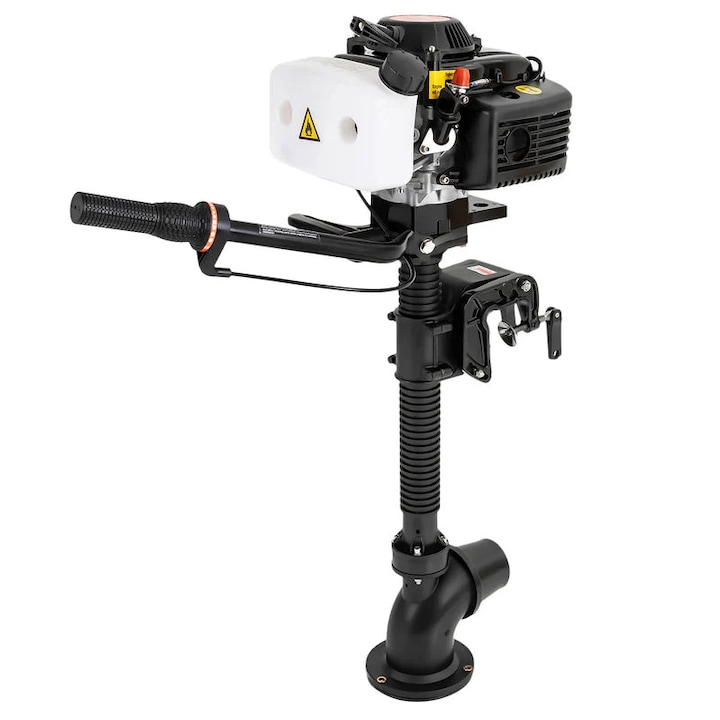 55CC 4-тактов, 4HP, въздушно охлаждан, черен, извънбордов бензинов двигател за малка лодка