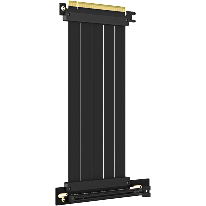 Кабел Riser PCIe 4.0 X16, PsAyl, 200 мм, 32GB/s, Черен