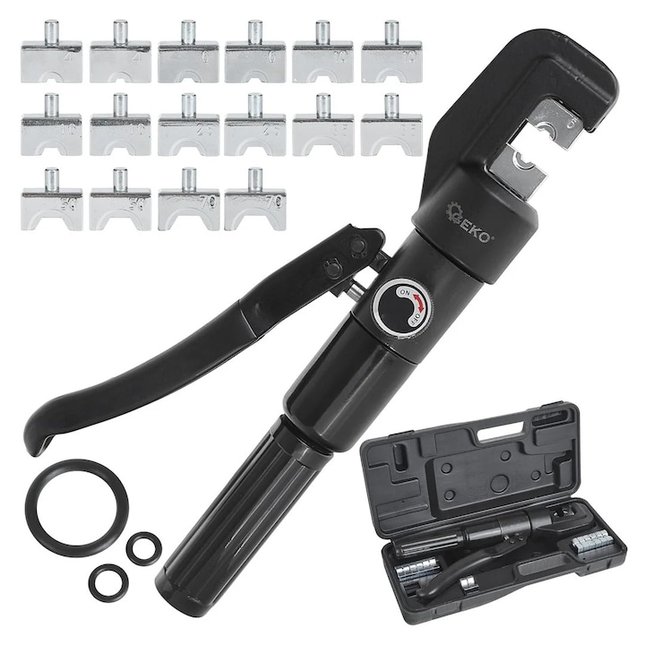 Cleste hidraulic sertizare cabluri 4-70 mm², Geko G00899