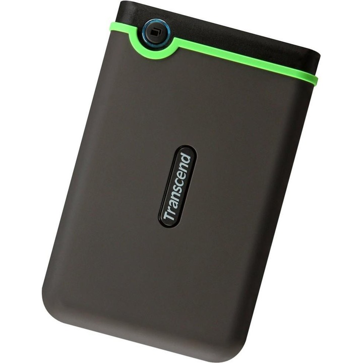 Hard disk extern, Transcend, StoreJet, 2TB, USB 3.0, 129.5x80.8x16.1 mm