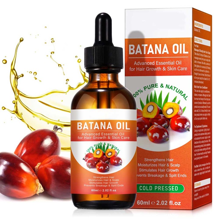 Batana olaj, 100%-ban tiszta és természetes, prémium, hajnövekedéshez és bőrápoláshoz, NOVA KISS® 60 ml