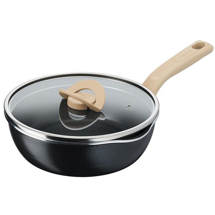 Многофункционален тиган 3 в 1, Tefal, 24 см, с капак, индикатор Thermo-Signal™, съвместим с всички видове котлони