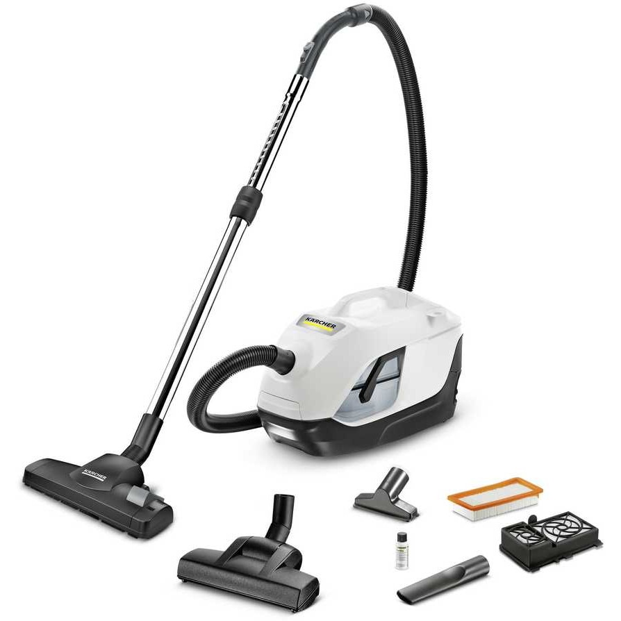 Aspirator, Karcher, DS 6 Premium Plus, filtru cu apa, 99,95% eficienta, culoare galben, dimensiuni 30x45x15cm