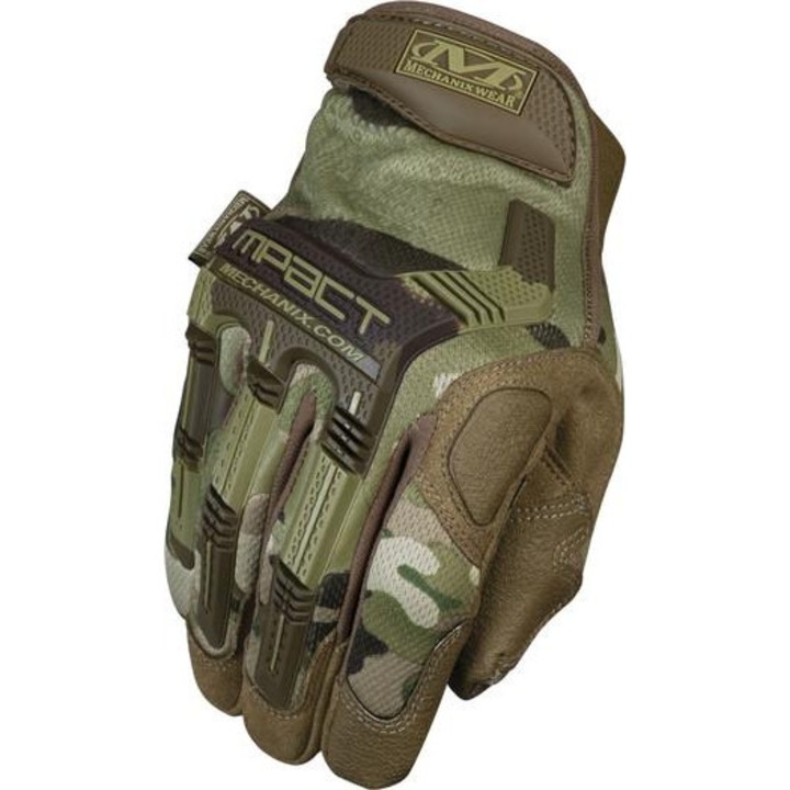 Mechanix Wear M-Pact kesztyű, L, D30 védelemmel, szintetikus anyagból, tépőzáras