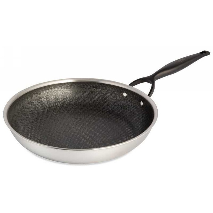 Tigaie inductie, Zyle, 28 cm, 3 straturi, nerasu, non-stick