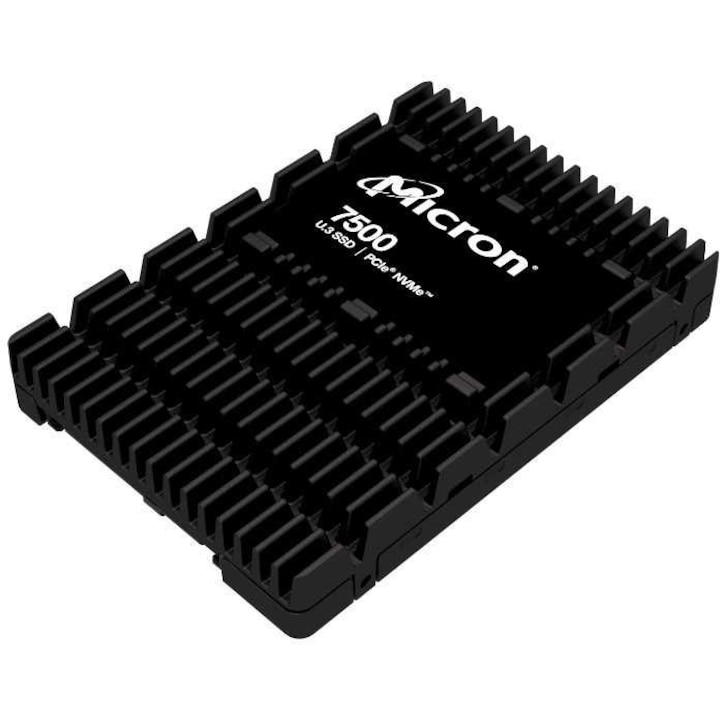 SSD NVMe Micron 7500 Pro 960GB, 6800MB/s, U.3, черен