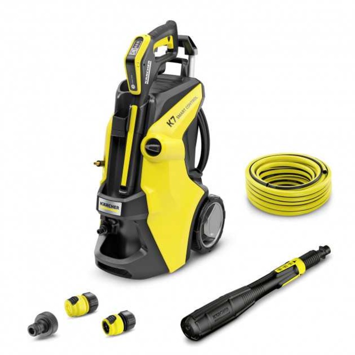 Aparat de spalat cu presiune Karcher K 7 Smart Control WSK, 3-in-1 Multi Jet, 10m furtun, culoare galben