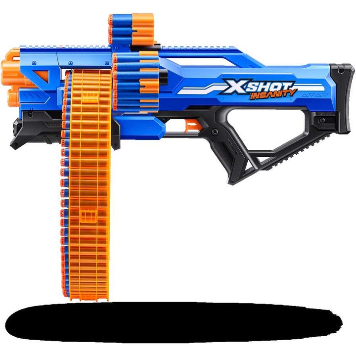 XSHOT Mad Mega Barrel Blaster играчка пистолет, 72 снаряда, 84x7x35см, 8+ години