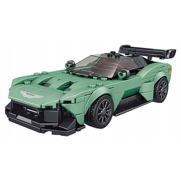 Блокове за плесени Mould King 27009 Aston Martin Vulcan 369 El с витрина за колекция