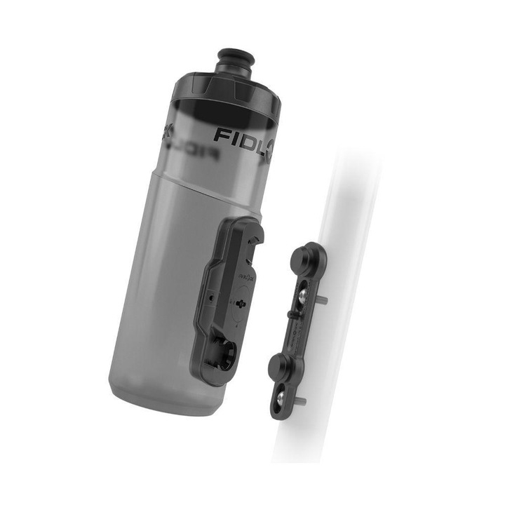 Bidon cu suport Fidlock Twist 600ml, negru, polipropilena, rezistent la masina de spalat vase