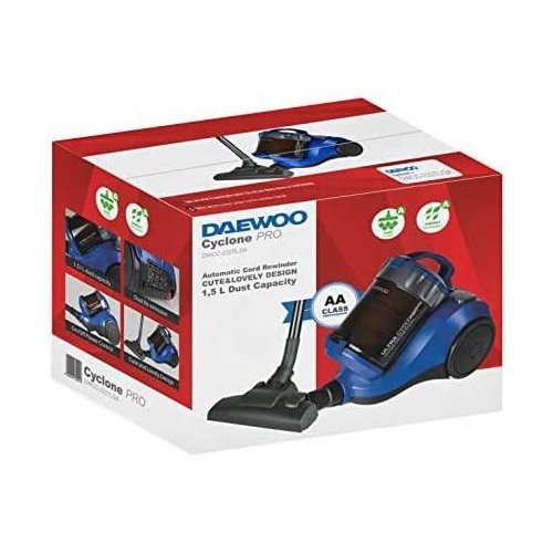 Aspirator Daewoo Galia 800 W, 1,5 l, ciclonic, multicolor