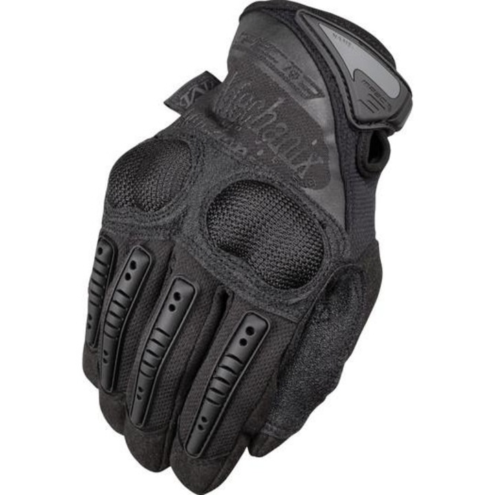 Mechanix Wear M-Pact 3 sportkesztyű, D30 védelemmel, fekete, M méret, ekológikus bőr