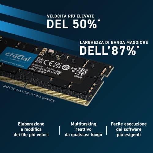 Memorie Notebook Crucial 32 GB DDR5 4800 MHz SO DIMM 262 contacte