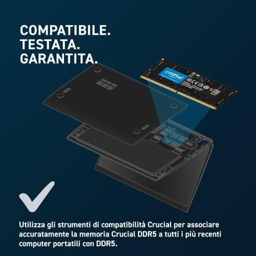 Memorie Notebook Crucial 32 GB DDR5 4800 MHz SO DIMM 262 contacte