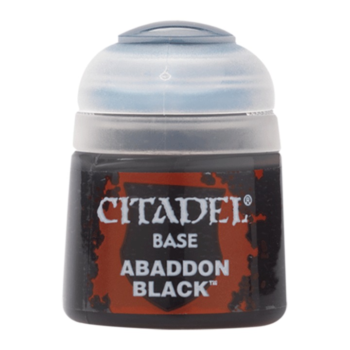 Citadel bázisú akrilfesték, Abaddon fekete, 12ml