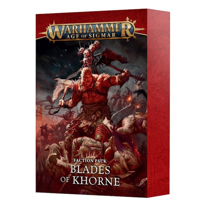 Pachet de carti: Blades of Khorne, Games Workshop, 44 carti, 161,5x107mm