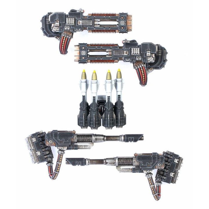 Set de constructie arme Deredeo Dreadnought, Games Workshop, 62 piese, plastic, negru