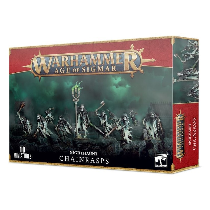 Set jocuri de societate, Games Workshop, Hordele Chainrasp Nighthaunt, 10 modele, 25 mm