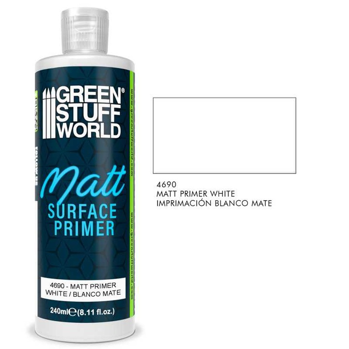 Autófesték, GREEN STUFF WORLD, Matt Alapozó 240ml, fehér, ellenálló, gyorsan száradó