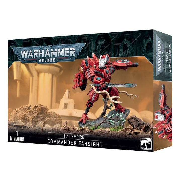 Комплект миниатюри за настолни игри, Games Workshop, T'au Empire: Commander Farsight, 48 елемента, 60 мм