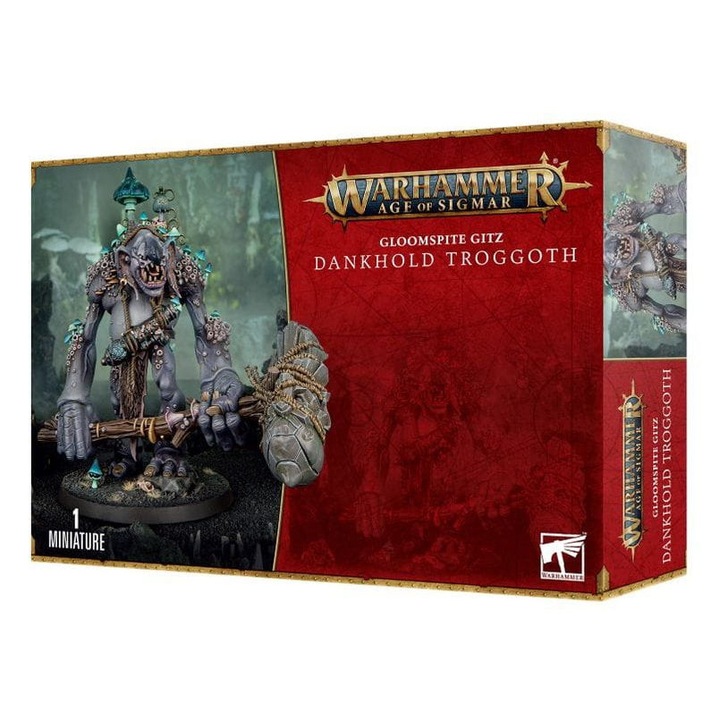Gloomspite Gits: Dankhold Troggoth, комплект от 55 части, 60 мм, пластмаса, черно