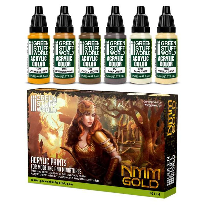 Akrilfesték készlet, Green Stuff World, Maxx Formula, 6 szín, 17 ml/szín, többszínű