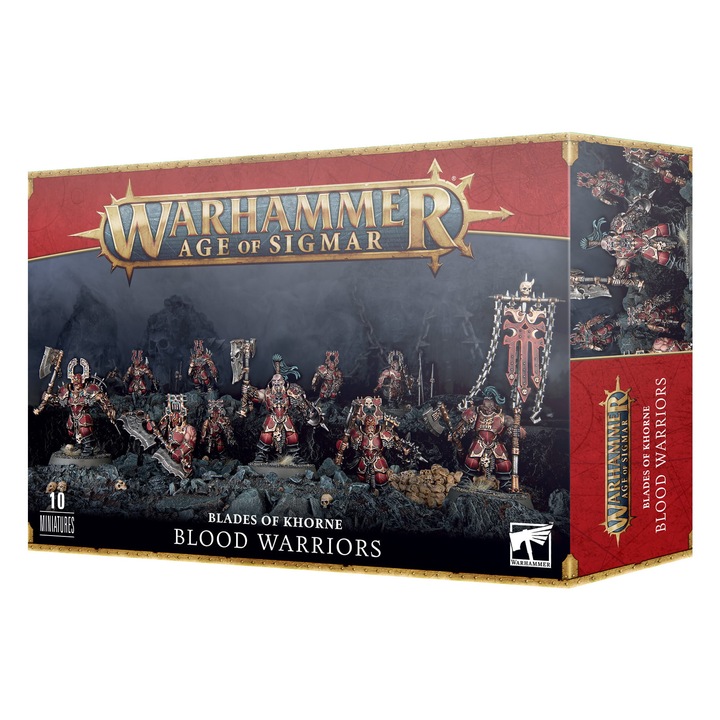 Társasjáték készlet, Games Workshop, Blood Warriors, 10 modell, többszínű, 32mm