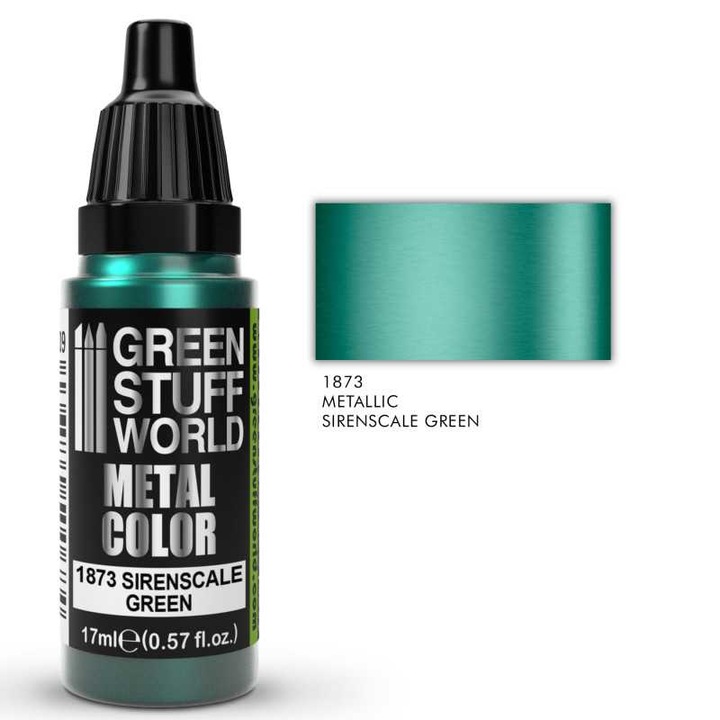 GREEN STUFF WORLD metál akrilfesték, 17 ml, zöld