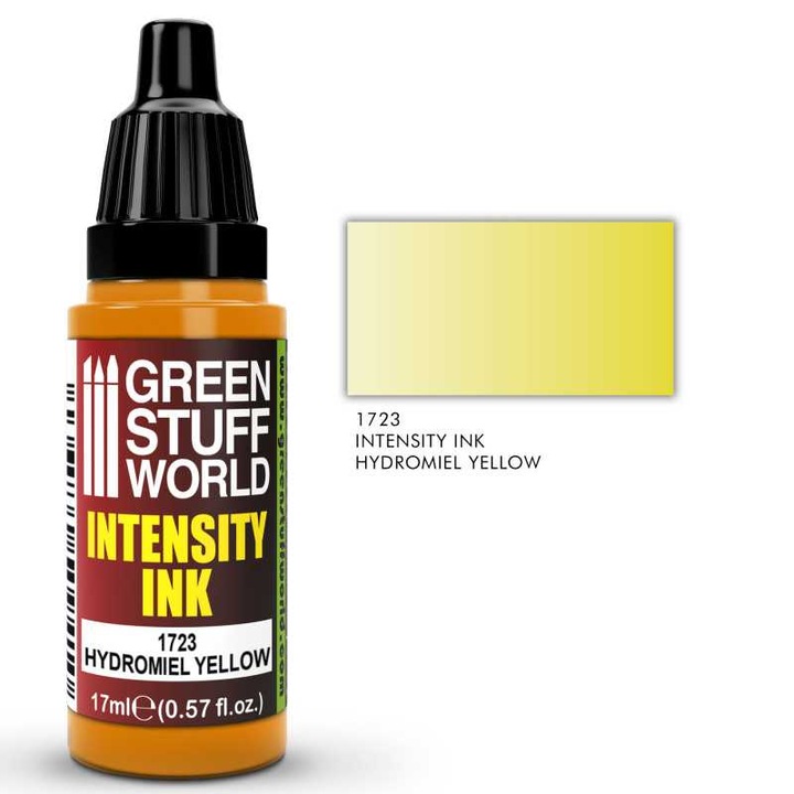Intenzitás tintaszín HYDROMIEL YELLOW, Green Stuff World, 17 ml, matt felület