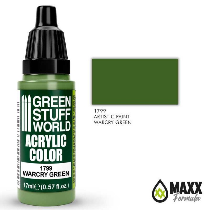 Green Stuff World akrilfesték WARCRY GREEN, 17 ml