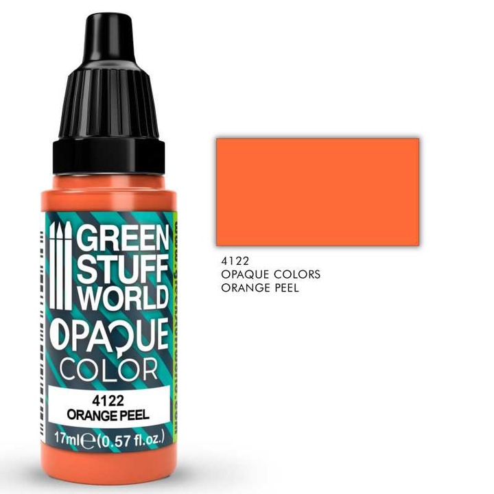 Opál festék modellezéshez, GREEN STUFF WORLD, Extra Opaque, narancssárga, 17ml