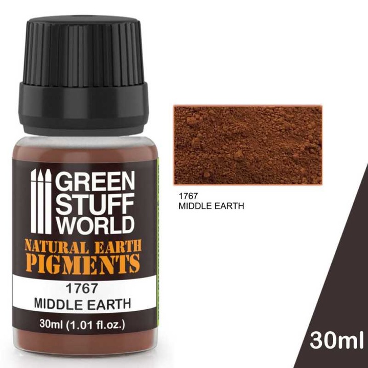 Pigmenti MIDDLE EARTH 30ml, GREEN STUFF WORLD, set de vopsele naturale, non-toxic