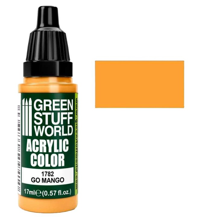 GO MANGO akrilfesték, GREEN STUFF WORLD, 17 ml, matt, fedő