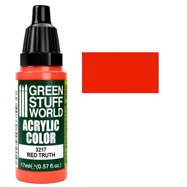 Akrilfesték RED TRUTH, GREEN STUFF WORLD, 17 ml, matt, fedő