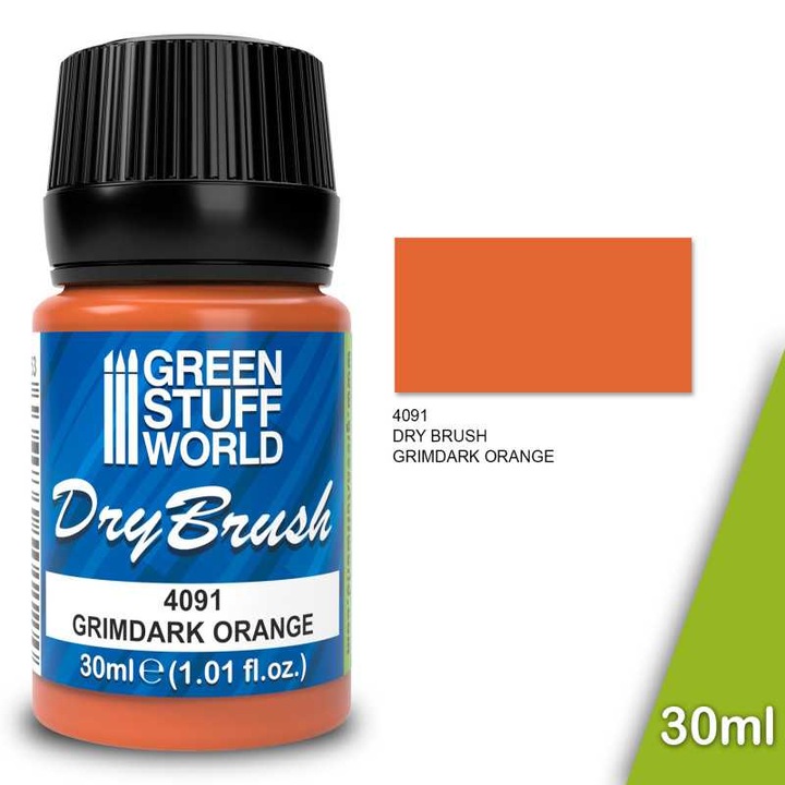 Green Stuff World modellezőfesték, GRIMSORY ORANGE, 30ml, száraz ecsetelési technika