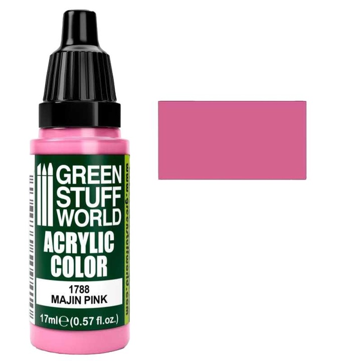Green Stuff World Maxx Formula akrilfesték, Majin rózsaszín, 17 ml