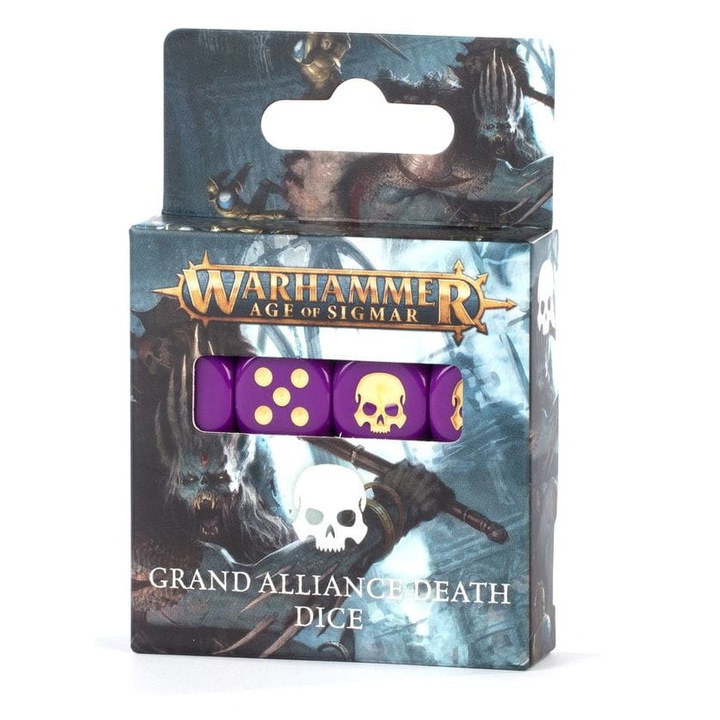 Warhammer Age of Sigmar kockakészlet, Games Workshop, lila, 16x16mm