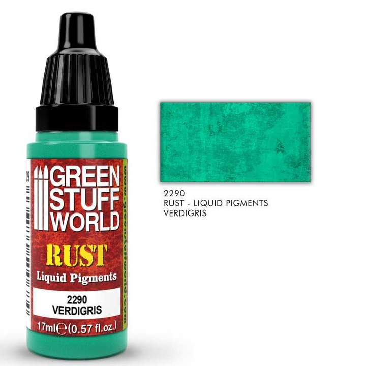 VERDIGRIS folyékony festék, GREEN STUFF WORLD, matt hatású, nem mérgező, 100ml