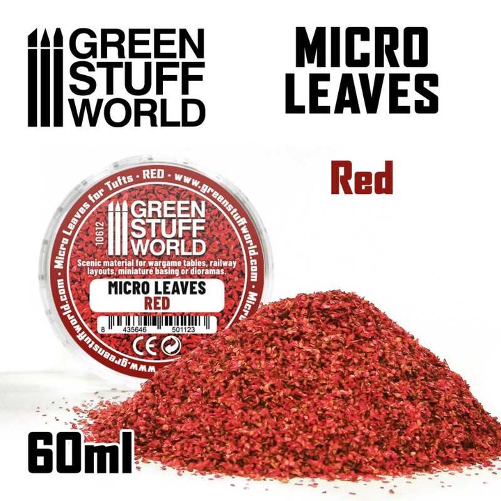 Mikro levelek, GREEN STUFF WORLD, szett 15g, piros