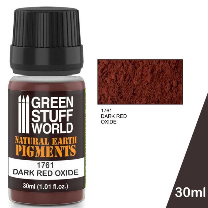 Sötétvörös natúr pigment, GREEN STUFF WORLD, 30 ml, modellező festék készlet