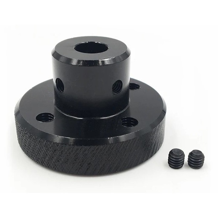 Maner manual MATIK V-SLOT, aluminiu anodizat, negru, 40x25mm, set 3 piese