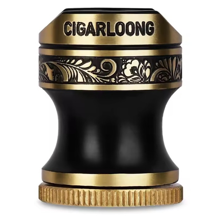 Suport trabuc, Cigarloong 8, Metal, Negru si auriu