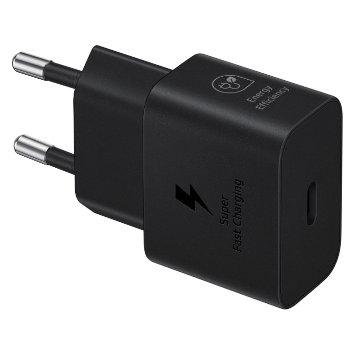 Samsung telefontöltő, 25W, 3A, USB-C, fekete