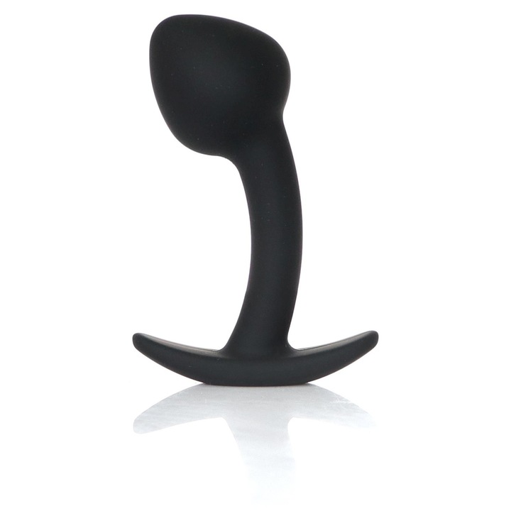 Szilikon anális dugó B - széria, 9x3cm, gyémántokkal, kezdőknek és haladóknak