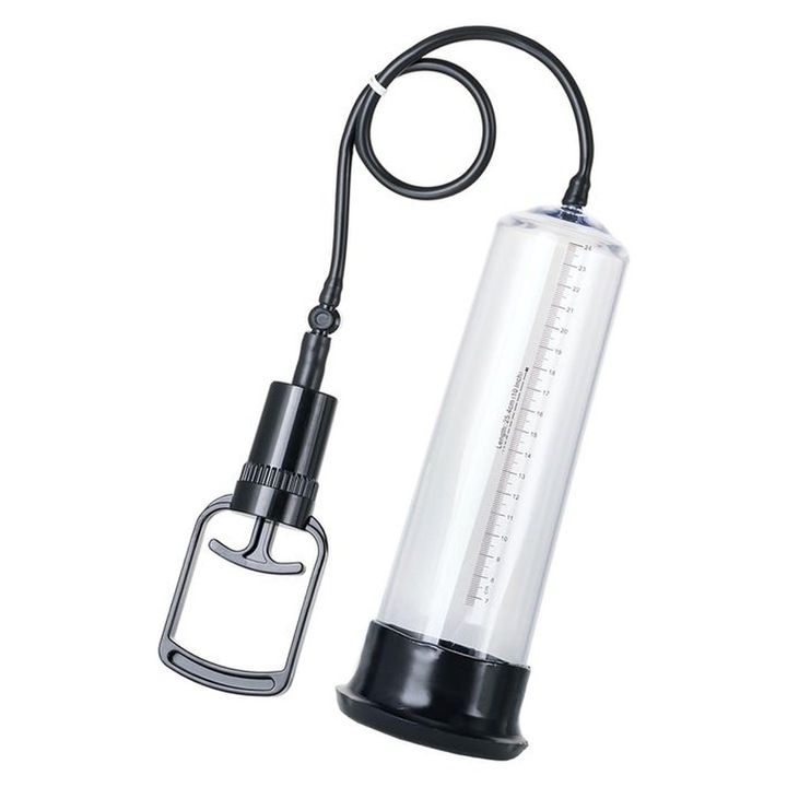 Секс помпа, Lola Toys, с 3 пръстена, PVC, прозрачна, 27,5 см