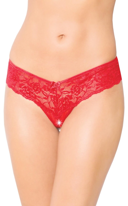 Бикини Boys Of Toys, дантела, червено, Червен, M-L