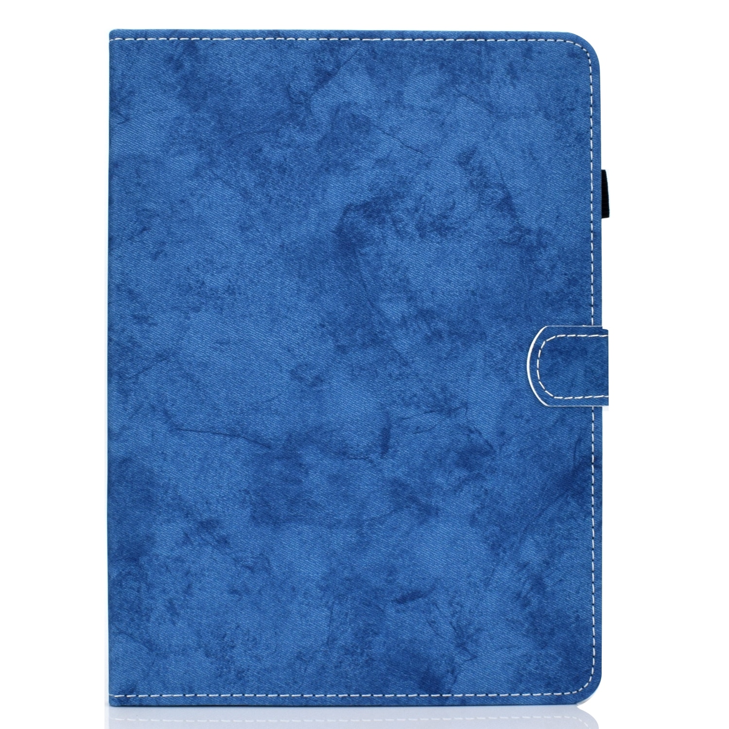Husa tableta pentru Lenovo Tab M9, textura din material textil de tip marmura, Albastru