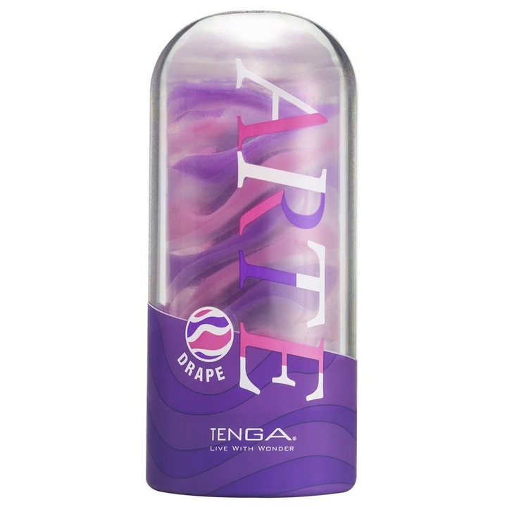 Мастурбатор Tenga Arte Drape, За многократна употреба, Еластичен, 13.5x5.5 см, С лубрикант
