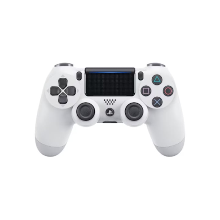 Dualshock 4 v2 gamepad PlayStation 4-hez, rezgéses, fehér