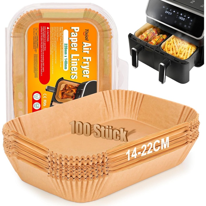 Hartie de copt pentru airfryer 14-22 cm 100 bucati